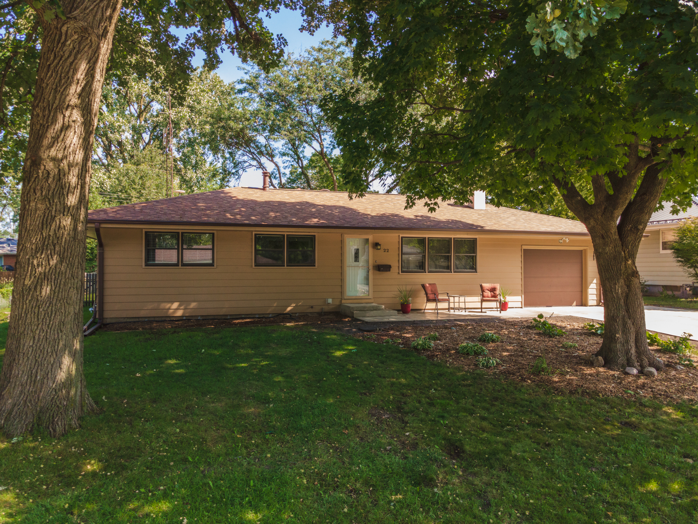 22 Ardith Drive Normal, IL 61761 - Photo 50 of 51 a front view of a house with yard porch and seating area
