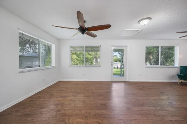 a view of livingroom with hardwood floor and window