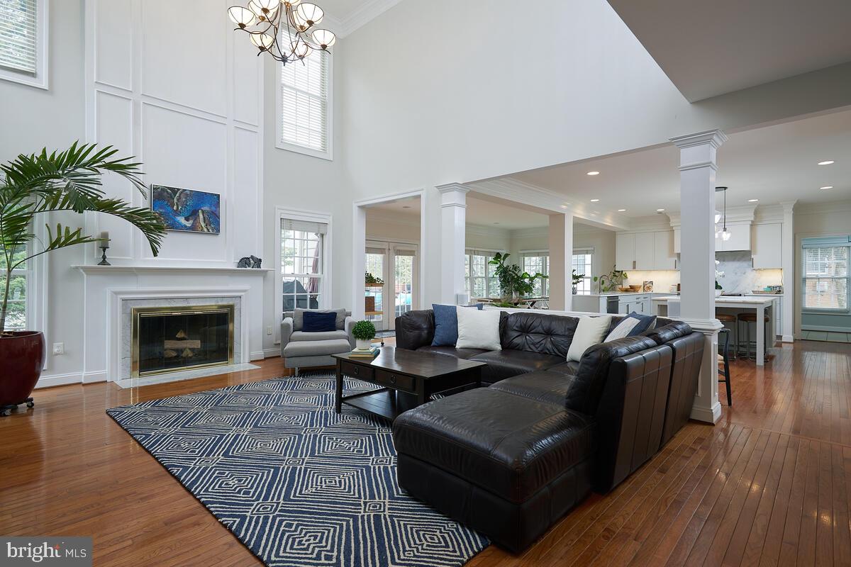 11404 Ridge Mist Terrace Potomac, MD 20854 - Photo 14 of 33 Family Room with Wood Burning Fireplace
