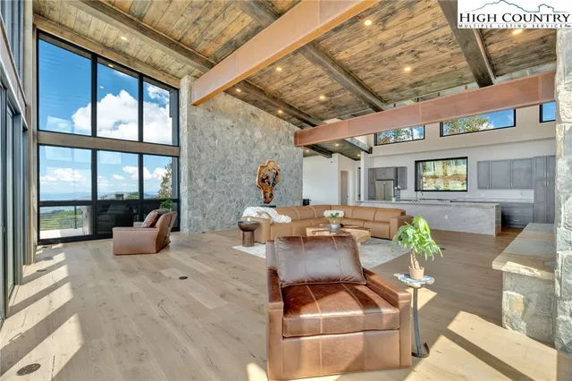 a outdoor space with furniture