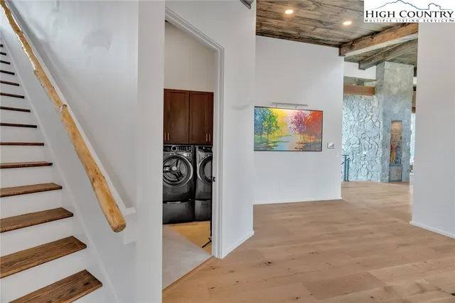 a view of an empty room