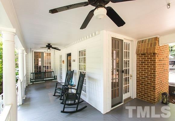 1715 Six Gables Road Durham, NC 27712 - Photo 2 of 25 You'll love sitting out on this covered porch surrounded by nature enjoying its peaceful serenity day and night.