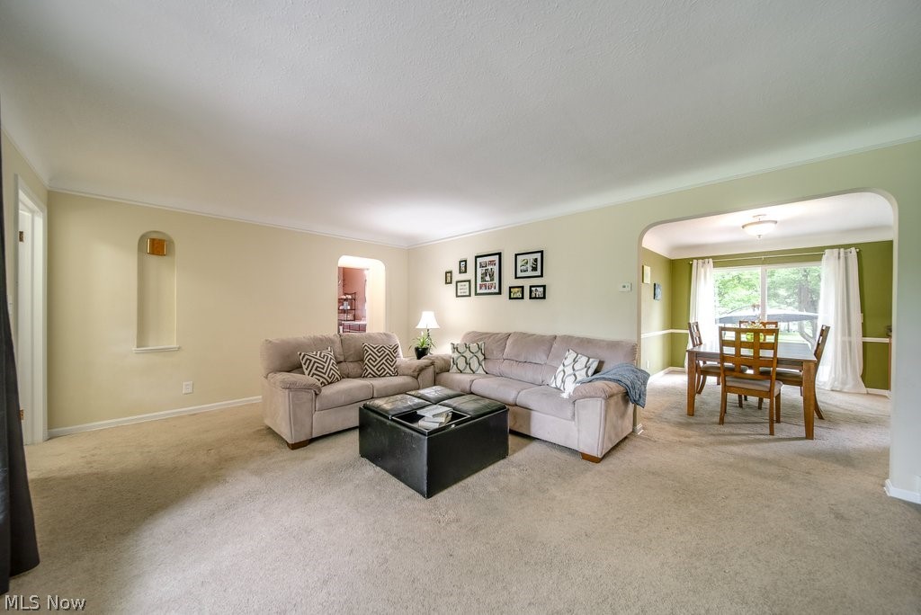 1412 Ford Road Lyndhurst, OH 44124 - Photo 7 of 30 Living room with adjacent dining room