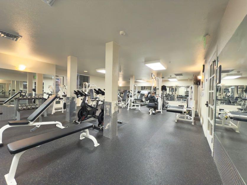 801 South Winchester Boulevard, Unit 4310 San Jose, CA 95128 - Photo 31 of 38 a view of a room with gym equipment