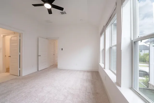 a view of an empty room