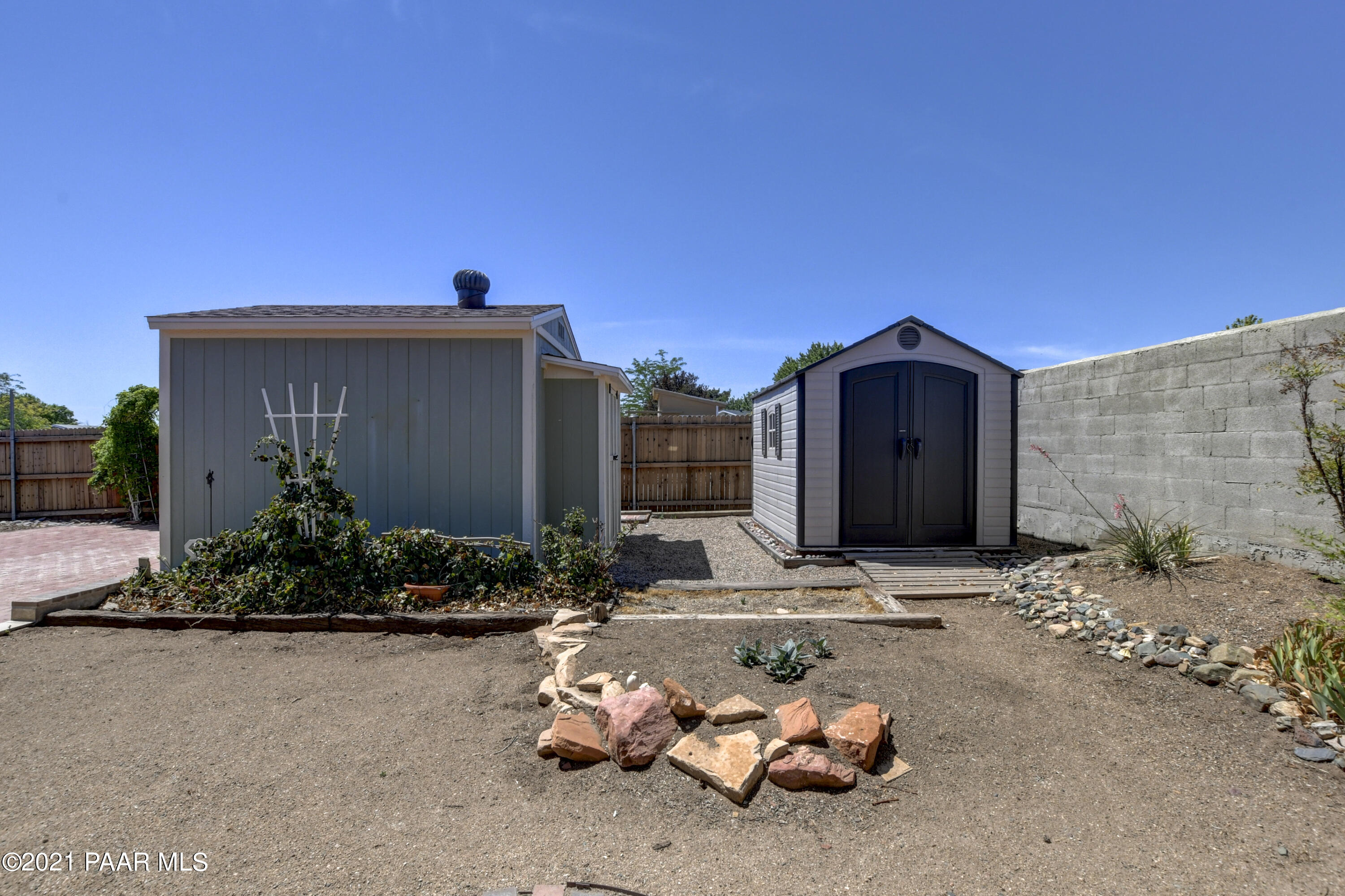 3420 North Tower Road Prescott Valley, AZ 86314 - Photo 29 of 30 029_Fenced In Backyard w Storage