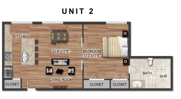 $2,695 | 15 Oak Street, Unit 202, Needham, MA 02492