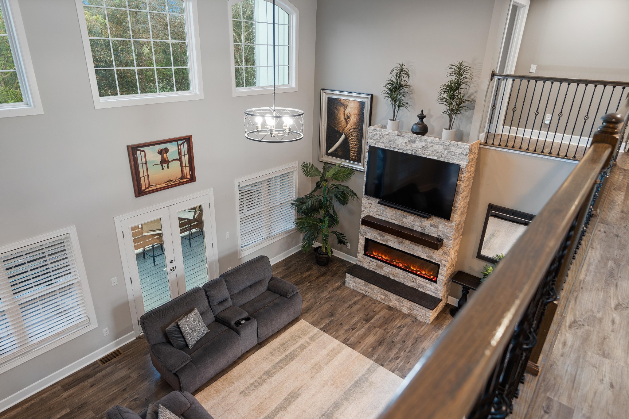 123 Chesapeake Court Lebanon, TN 37087 - Photo 27 of 62 a living room with furniture and a flat screen tv