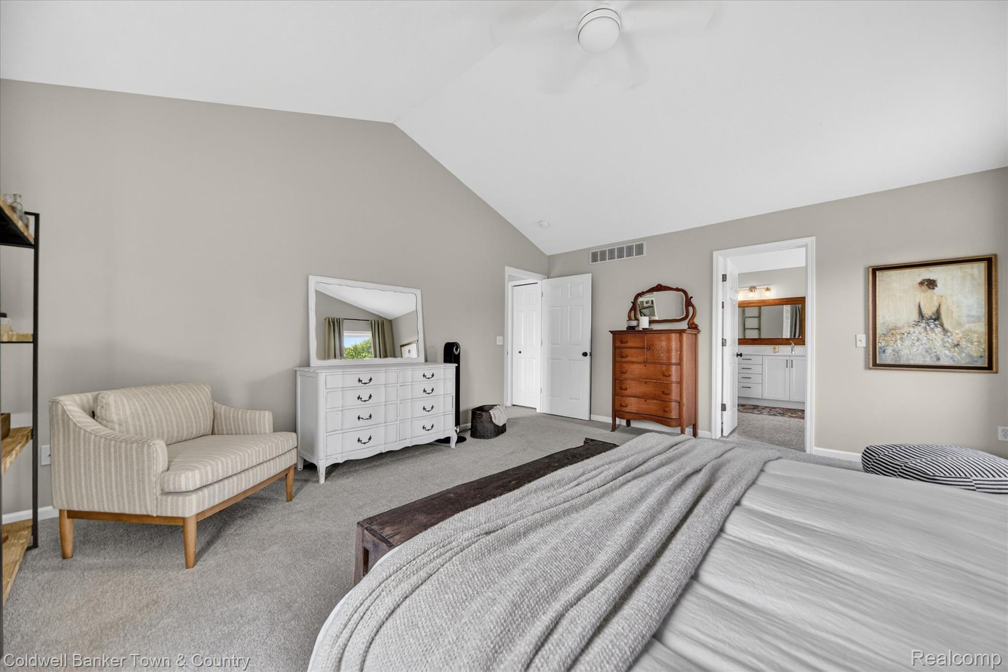 918 Gray Fox Court Howell, MI 48843 - Photo 31 of 84 Vaulted ceiling with a ceiling fan and recessed lighting