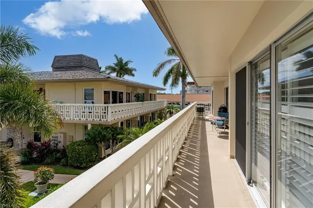 a view of a house with a balcony