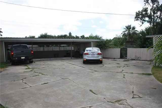 a car parked on the roadside