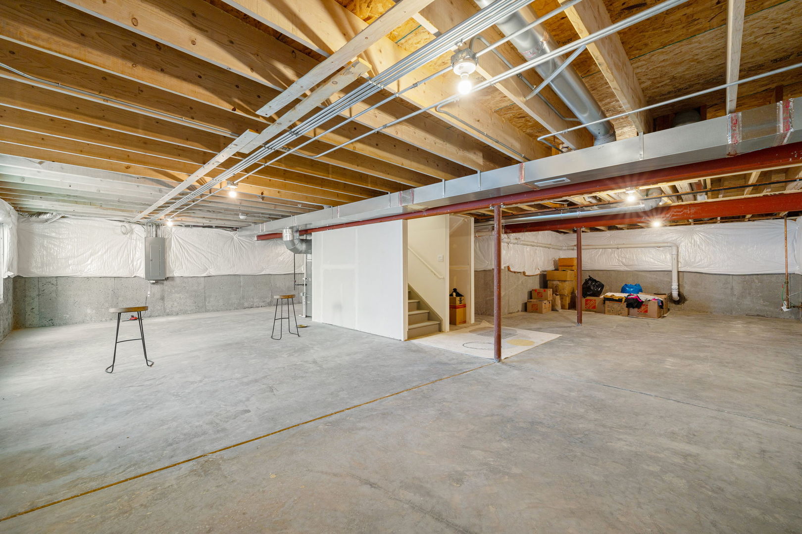 2042 Legacy Pointe Boulevard Plainfield, IL 60586 - Photo 17 of 20 a view of empty room with wooden ceiling