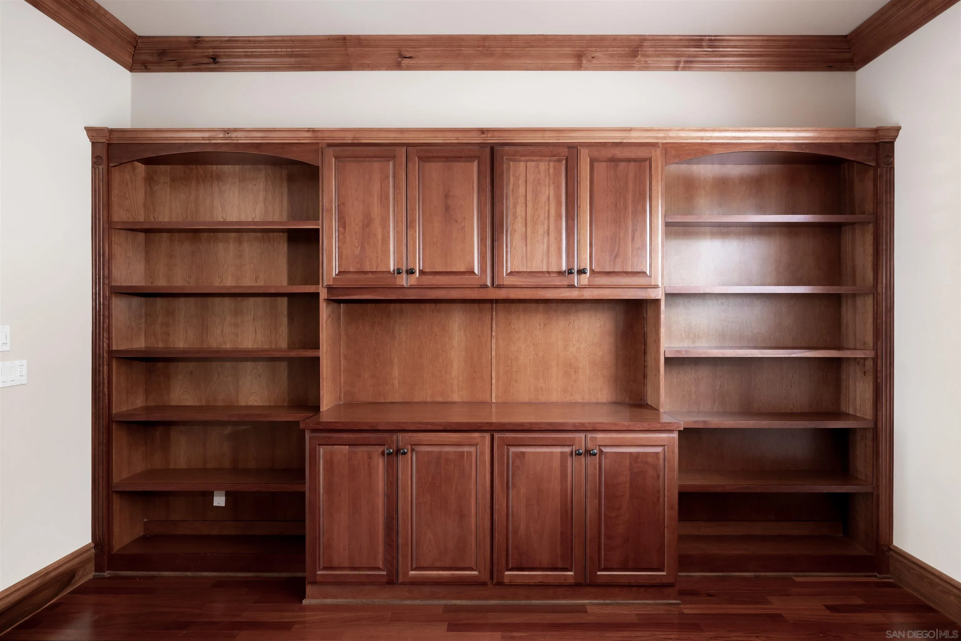 14755 High Valley Road Poway, CA 92064 - Photo 32 of 59 a close view of walk in closet with empty racks