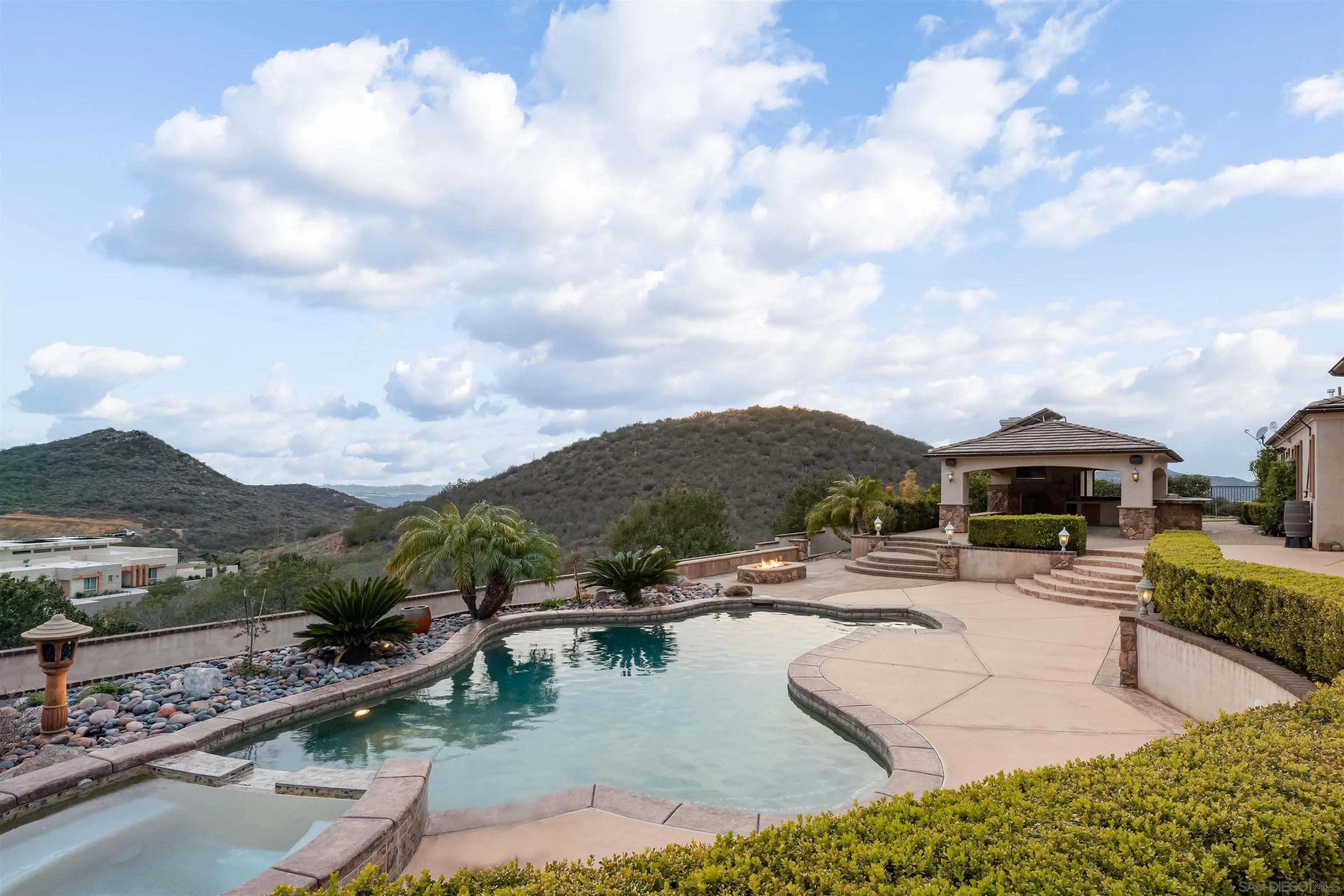 14755 High Valley Road Poway, CA 92064 - Photo 39 of 59 a swimming pool view with a outdoor seating