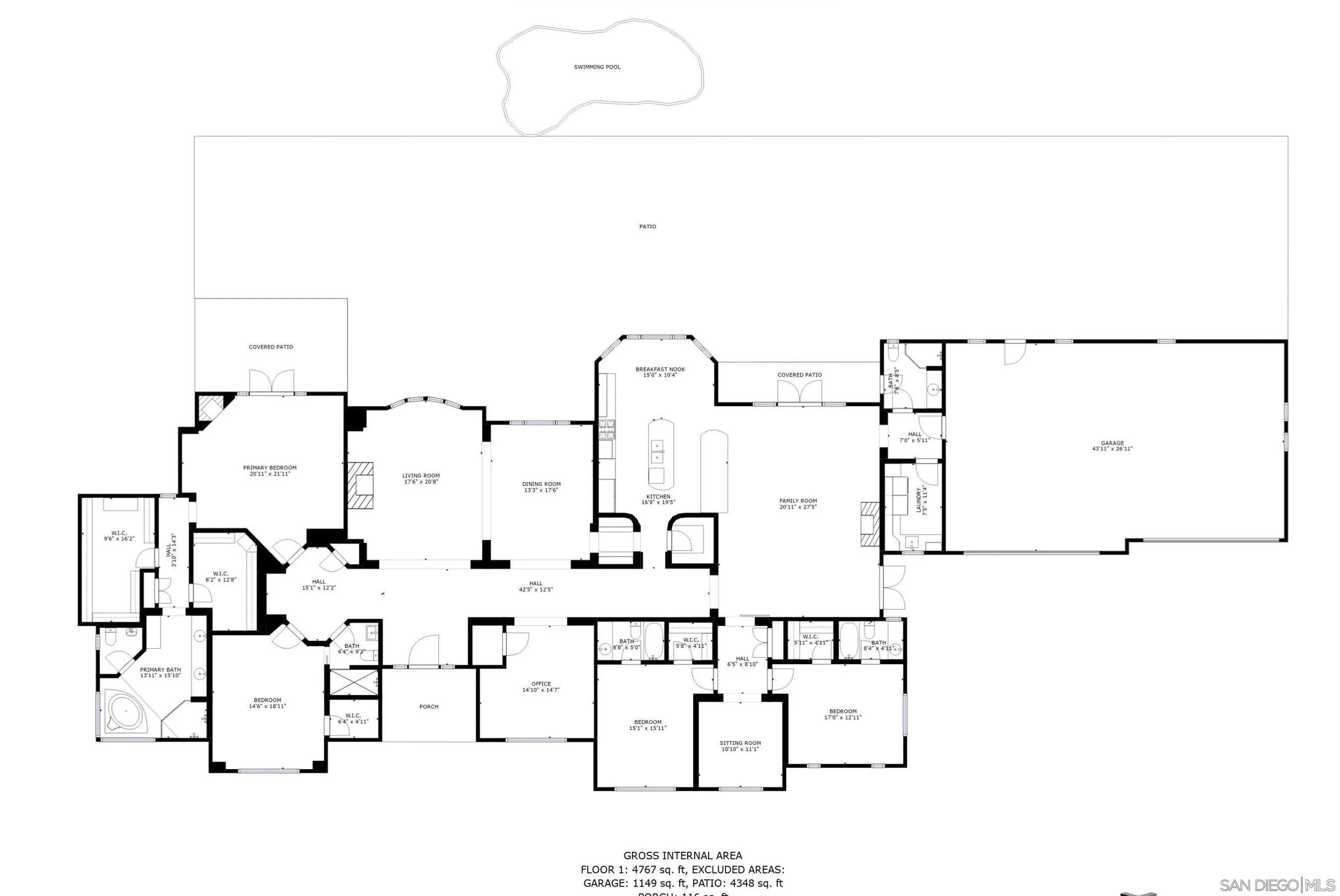 14755 High Valley Road Poway, CA 92064 - Photo 59 of 59 a picture of floor plan