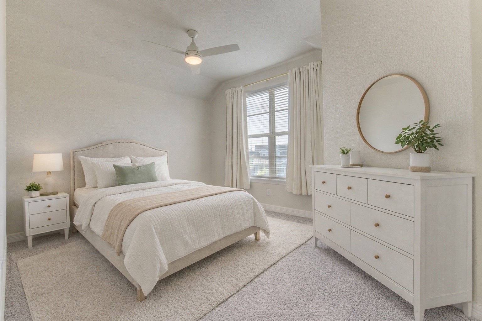 33026 School Hl Road Fulshear, TX 77441 - Photo 19 of 34 secondary bedroom upstairs, virtually staged