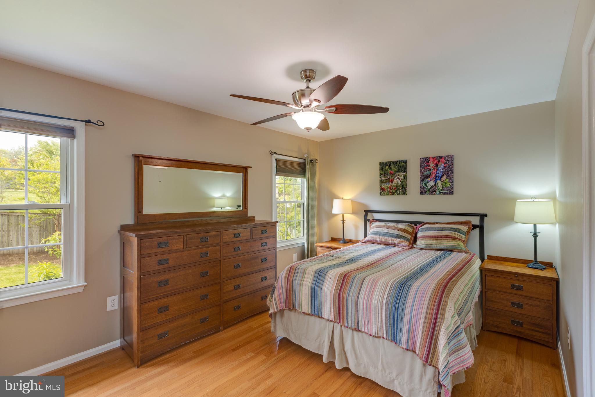 1344 Shallow Ford Road Herndon, VA 20170 - Photo 20 of 50 Master bedroom w/hardwood floors and ceiling fan