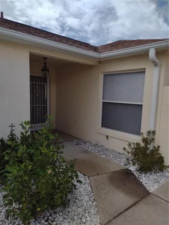 a front view of a house