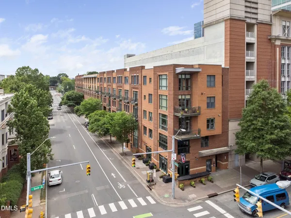 a front view of a building