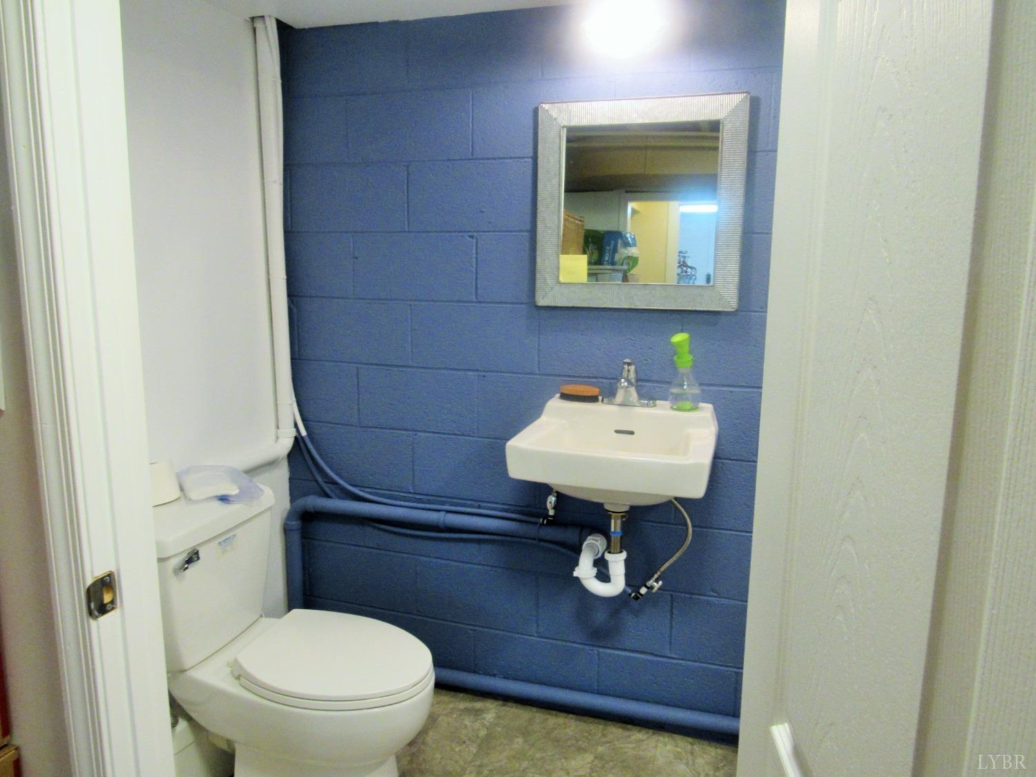 801 Gidsville Road Amherst, VA 24521 - Photo 27 of 34 a bathroom with a sink a mirror and a toilet
