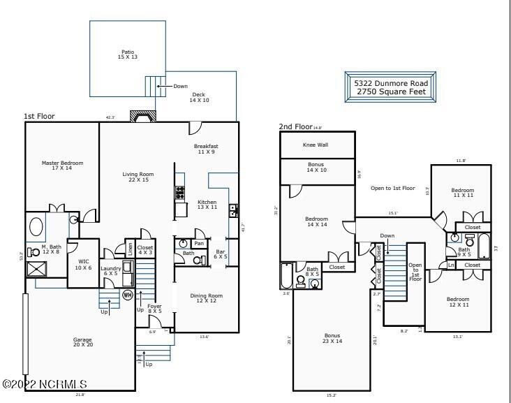 5322 Dunmore Road Wilmington, NC 28409 - Photo 52 of 52 Floorplan jpg