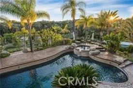 a view of a backyard with a garden