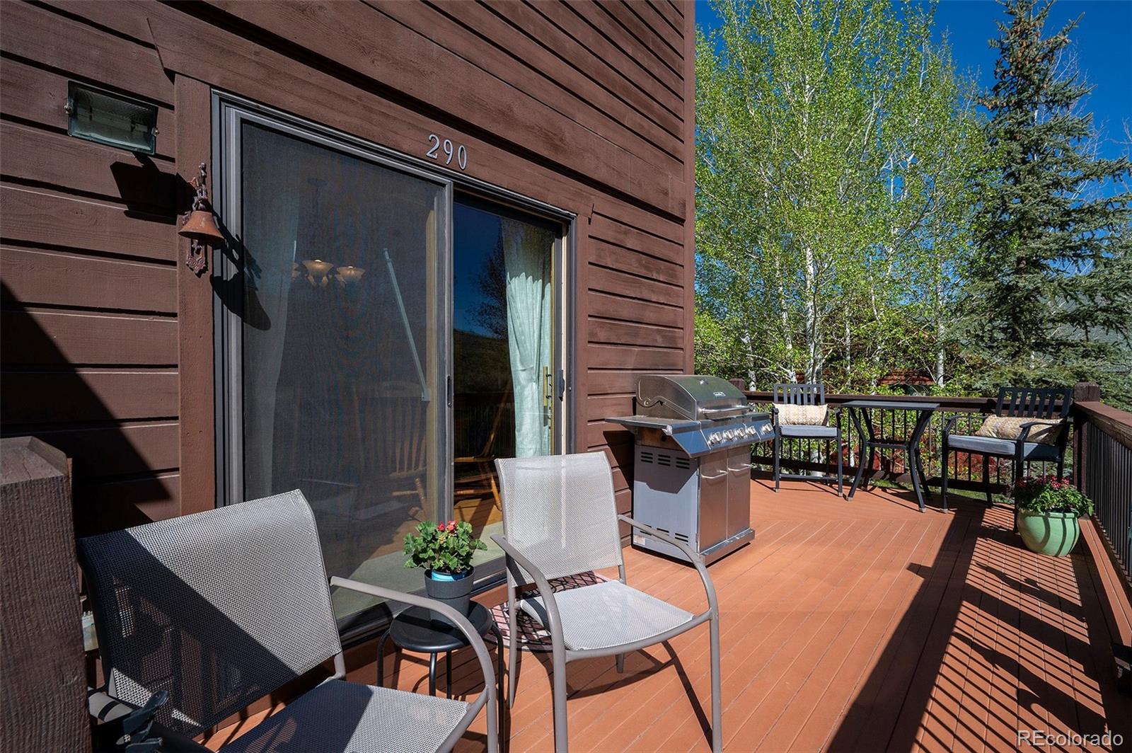 290 Village Road Granby, CO 80446 - Photo 14 of 45 a view of a chairs and table in the balcony