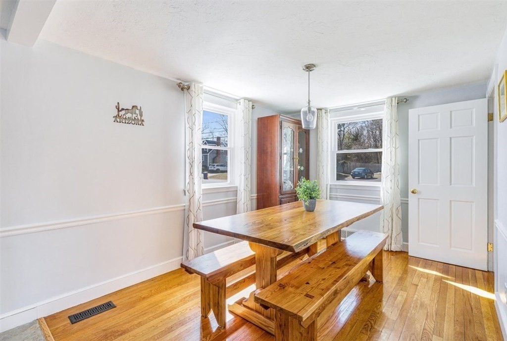 31 Gerard Road Norwell, MA 02061 - Photo 10 of 30 a living room with table chairs and wooden floor