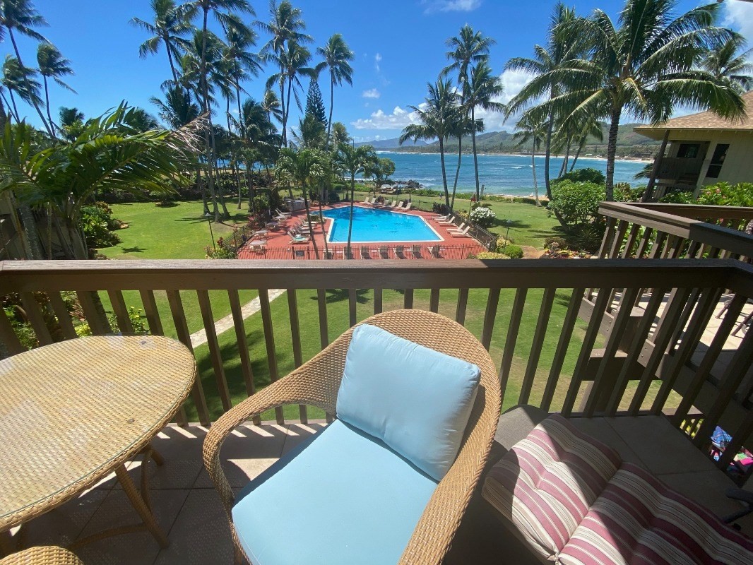 410 Papaloa Road, Unit 233 Kapaa, HI 96746 - Photo 13 of 13 a view of a balcony with furniture