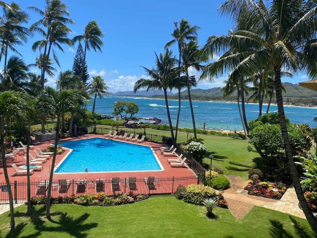 410 Papaloa Road, Unit 233 Kapaa, HI 96746 - Photo 2 of 13 a view of an outdoor space and swimming pool