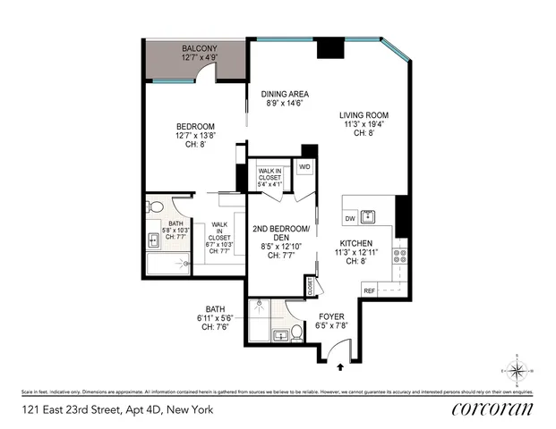 $1,895,000 | 121 East 23rd Street, Unit 4D | Flatiron