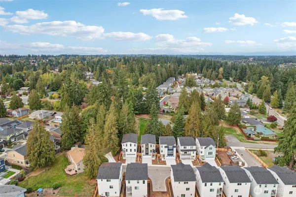 a view of city and mountain