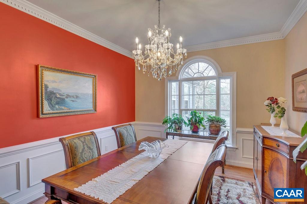 35 Oak Grove Road Palmyra, VA 22963 - Photo 5 of 42 a view of a dining room with furniture and a chandelier