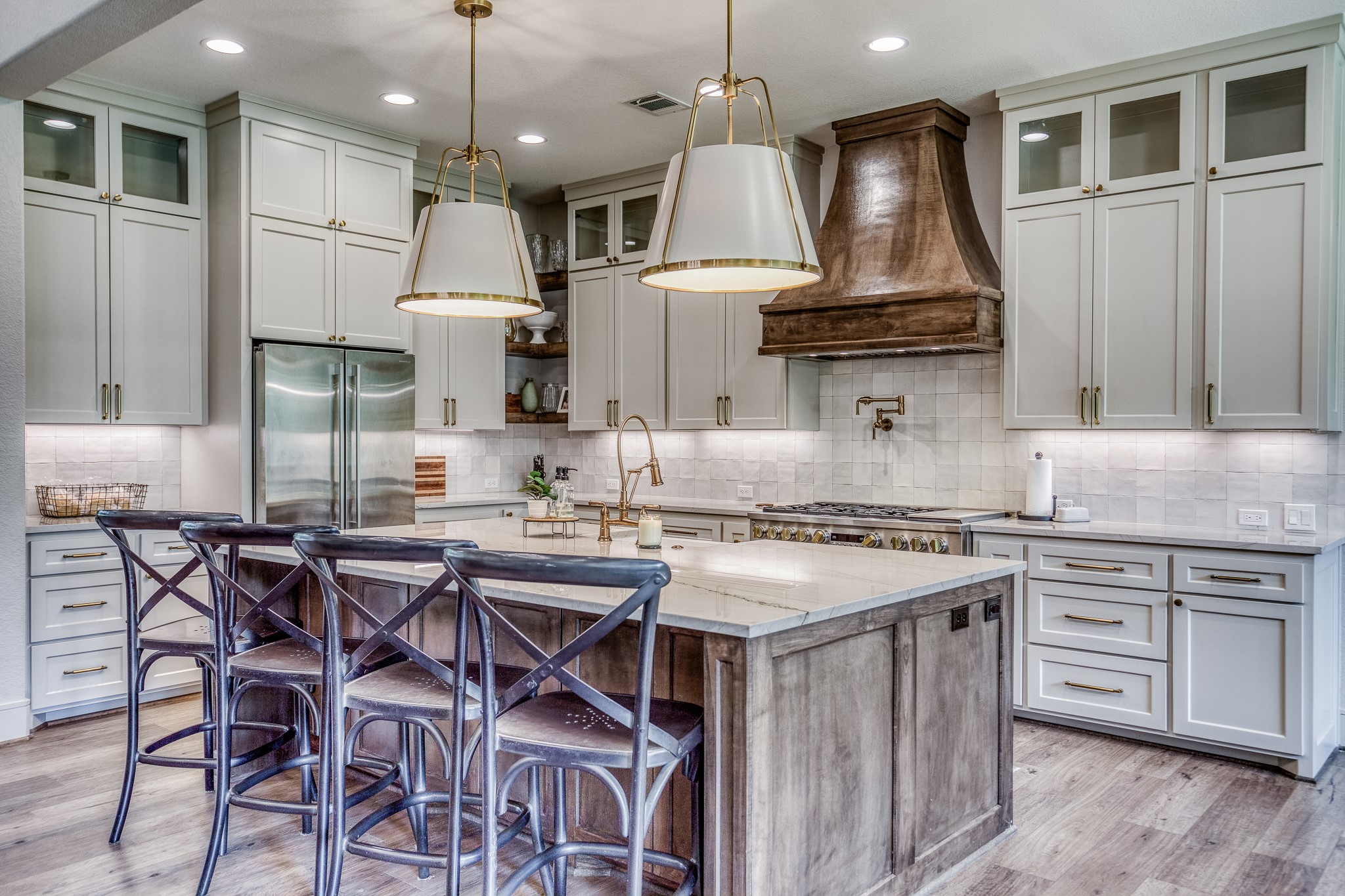 40051 Mesquite Hempstead, TX 77445 - Photo 13 of 29 a kitchen with stainless steel appliances granite countertop a stove a sink and a refrigerator