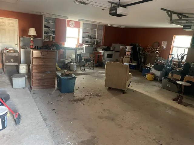 a room with furniture