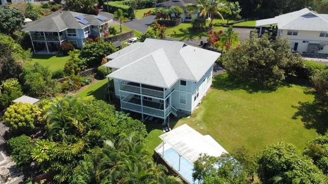 a view of a city street from a roof