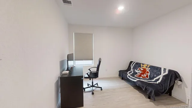 a view of workspace with a window