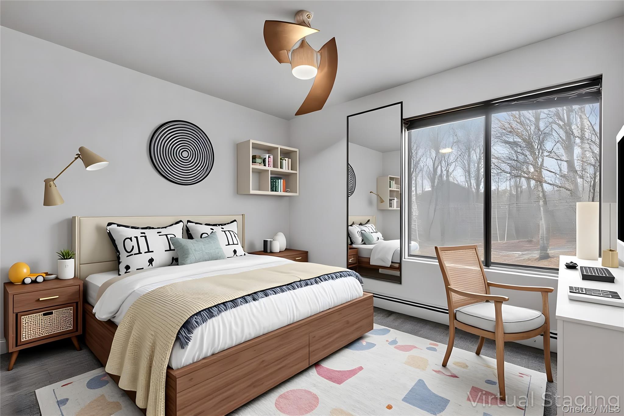 1845 Jacob Road Cortlandt Manor, NY 10567 - Photo 20 of 38 a spacious bedroom with a bed and a large window