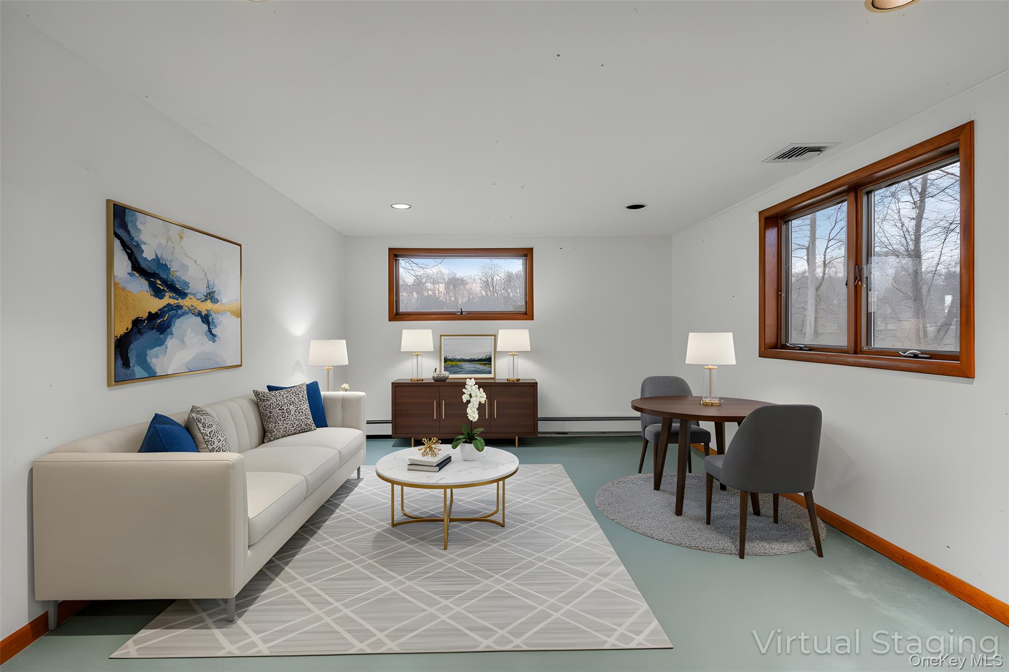 1845 Jacob Road Cortlandt Manor, NY 10567 - Photo 28 of 38 a living room with furniture and a large window