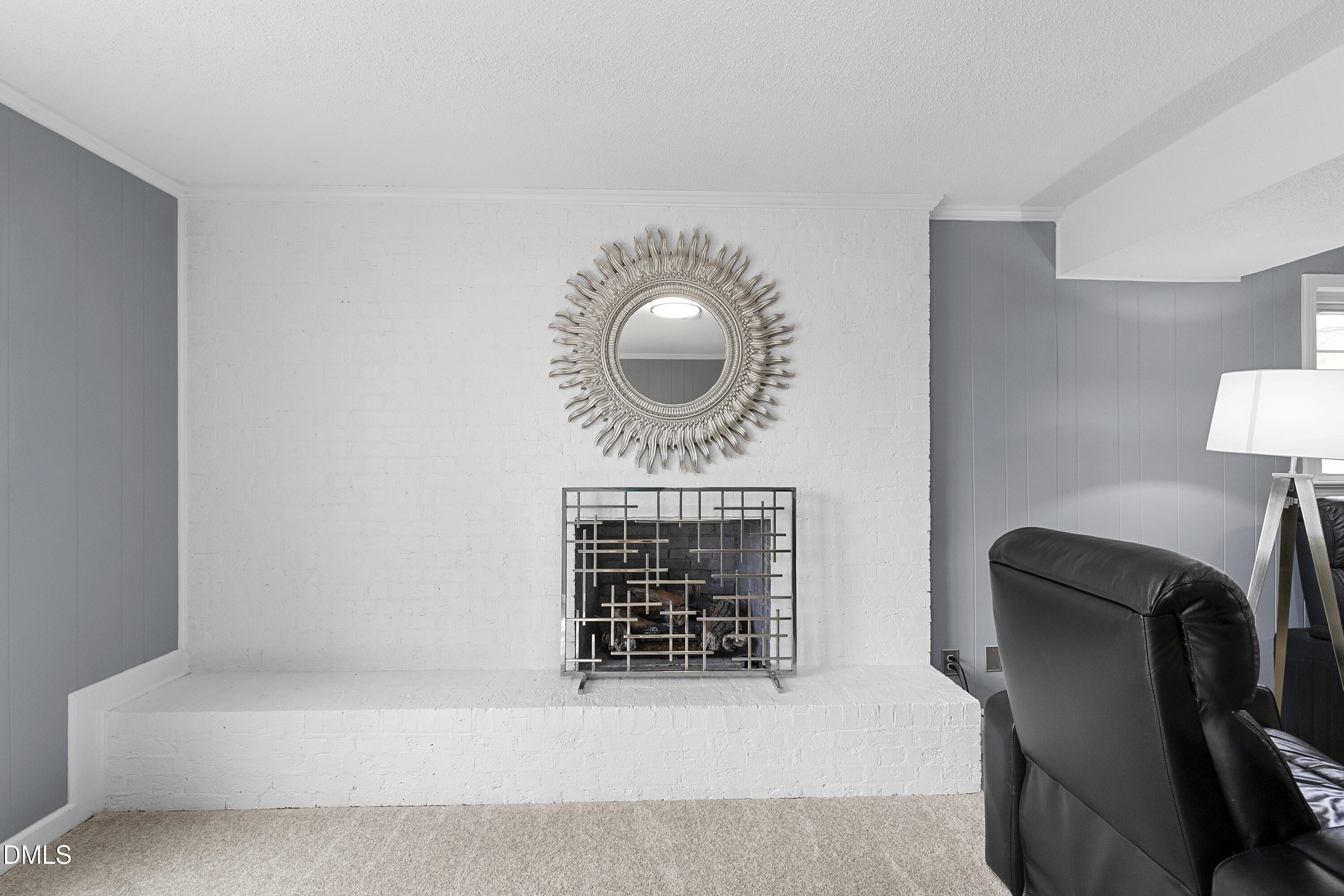 1821 Owls Nest Road Sanford, NC 27330 - Photo 36 of 77 a front view of a livingroom with furniture and a fireplace