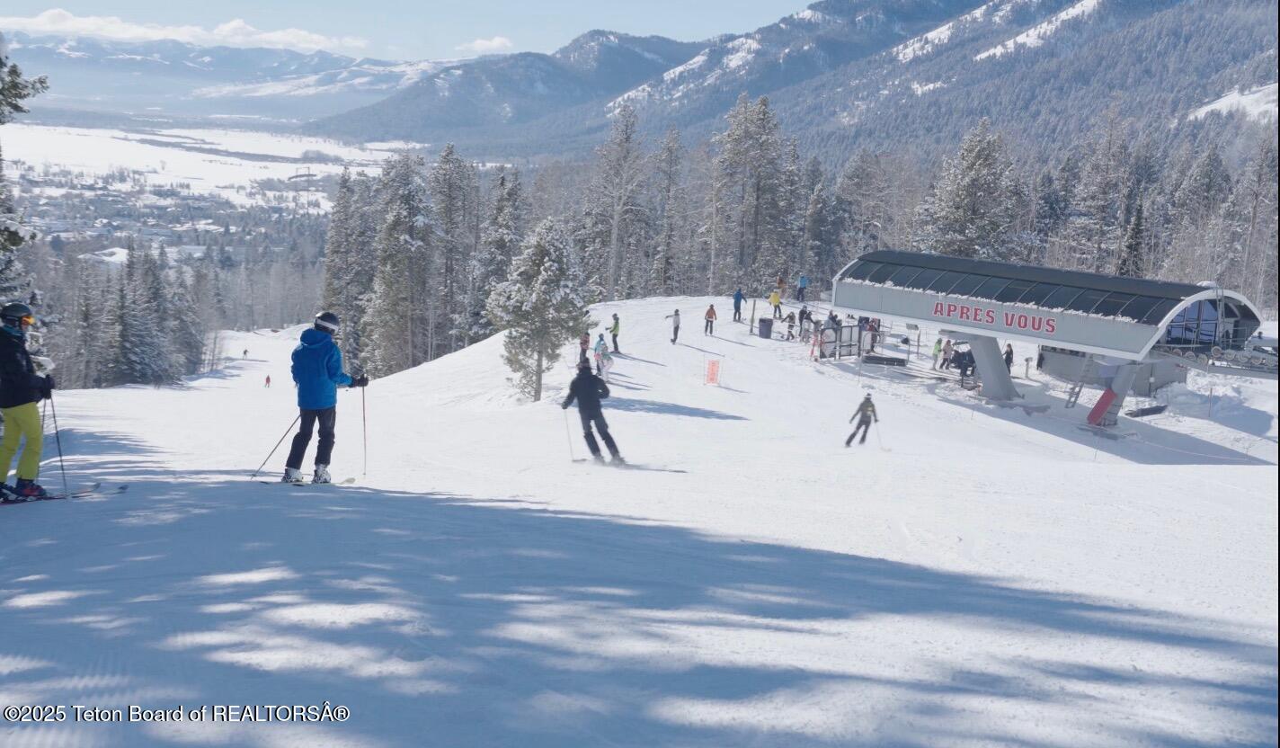 7970 North Granite Ridge Road Teton Village, WY 83025 - Photo 26 of 41 Skiing down to Apres Vous from house
