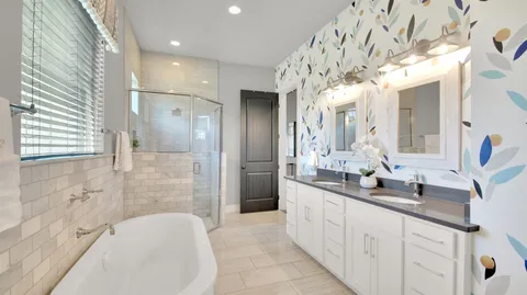 a view of balcony and wooden floor