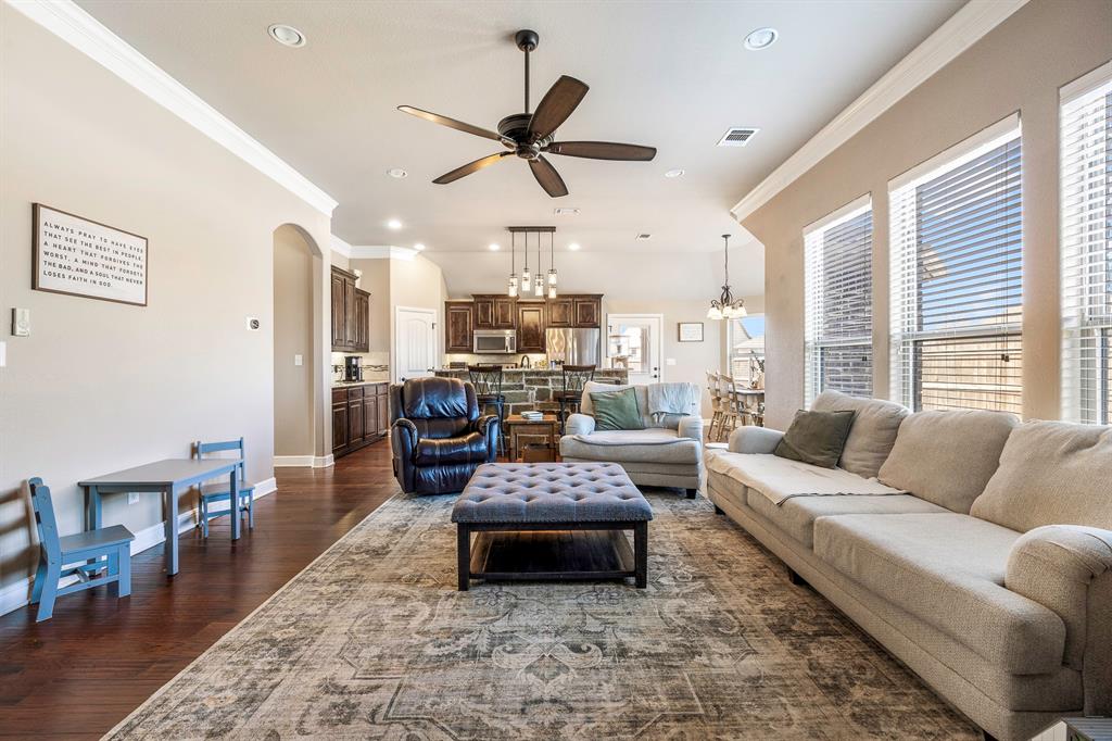 9142 Parkview Circle Tolar, TX 76476 - Photo 31 of 31 a living room with furniture and a large window