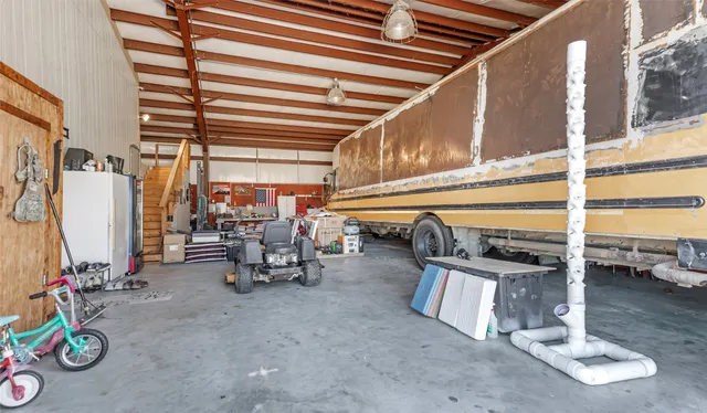 a room with furniture