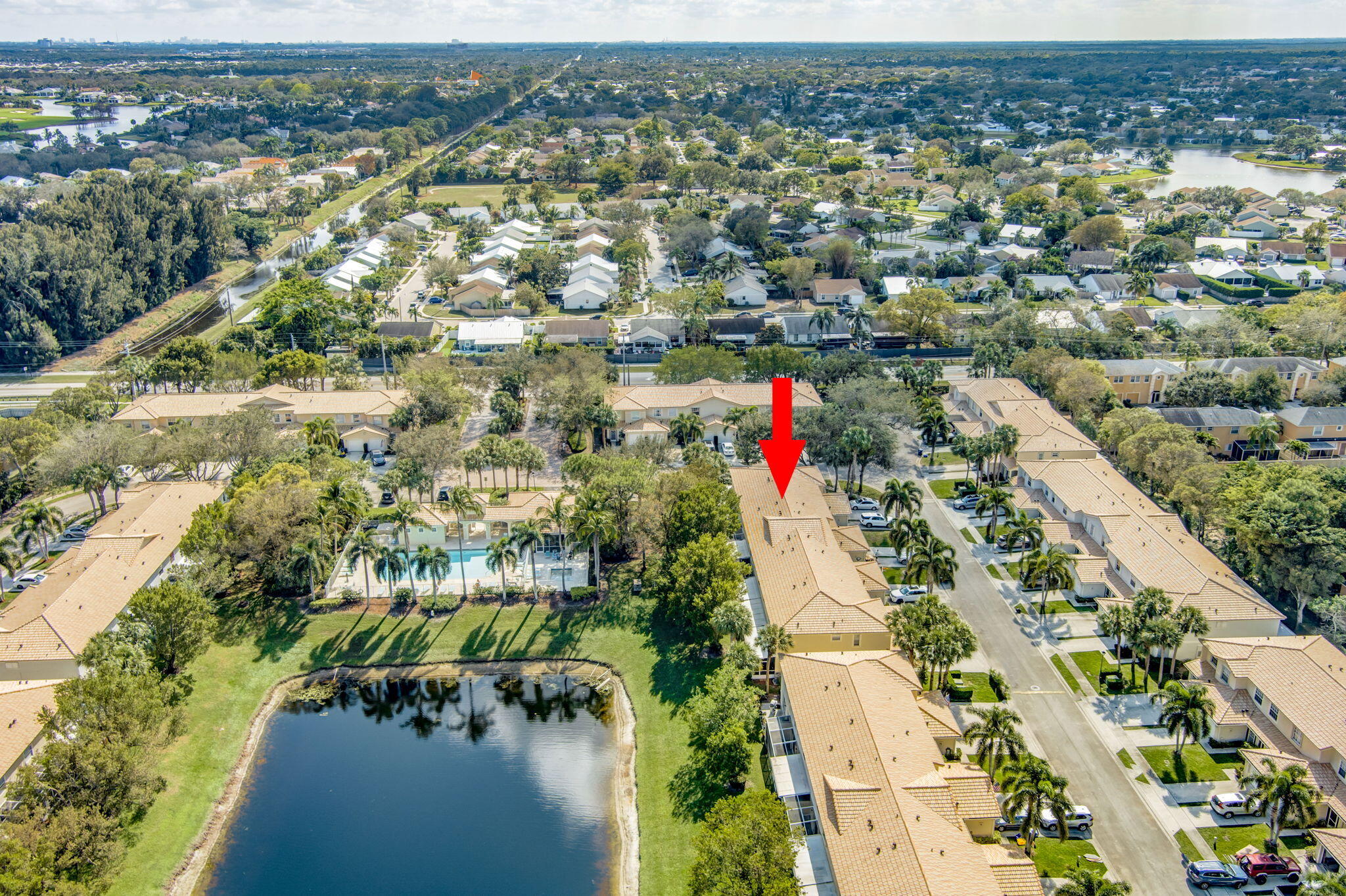145 Timberwalk Trail Jupiter, FL 33458 - Photo 56 of 61 an aerial view of residential houses with outdoor space