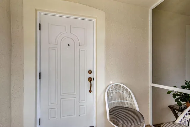 a bathroom with a sink vanity and a mirror