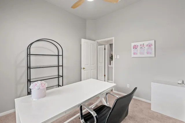 a view of an empty room