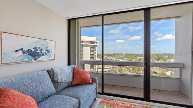 a view of a city with ocean view