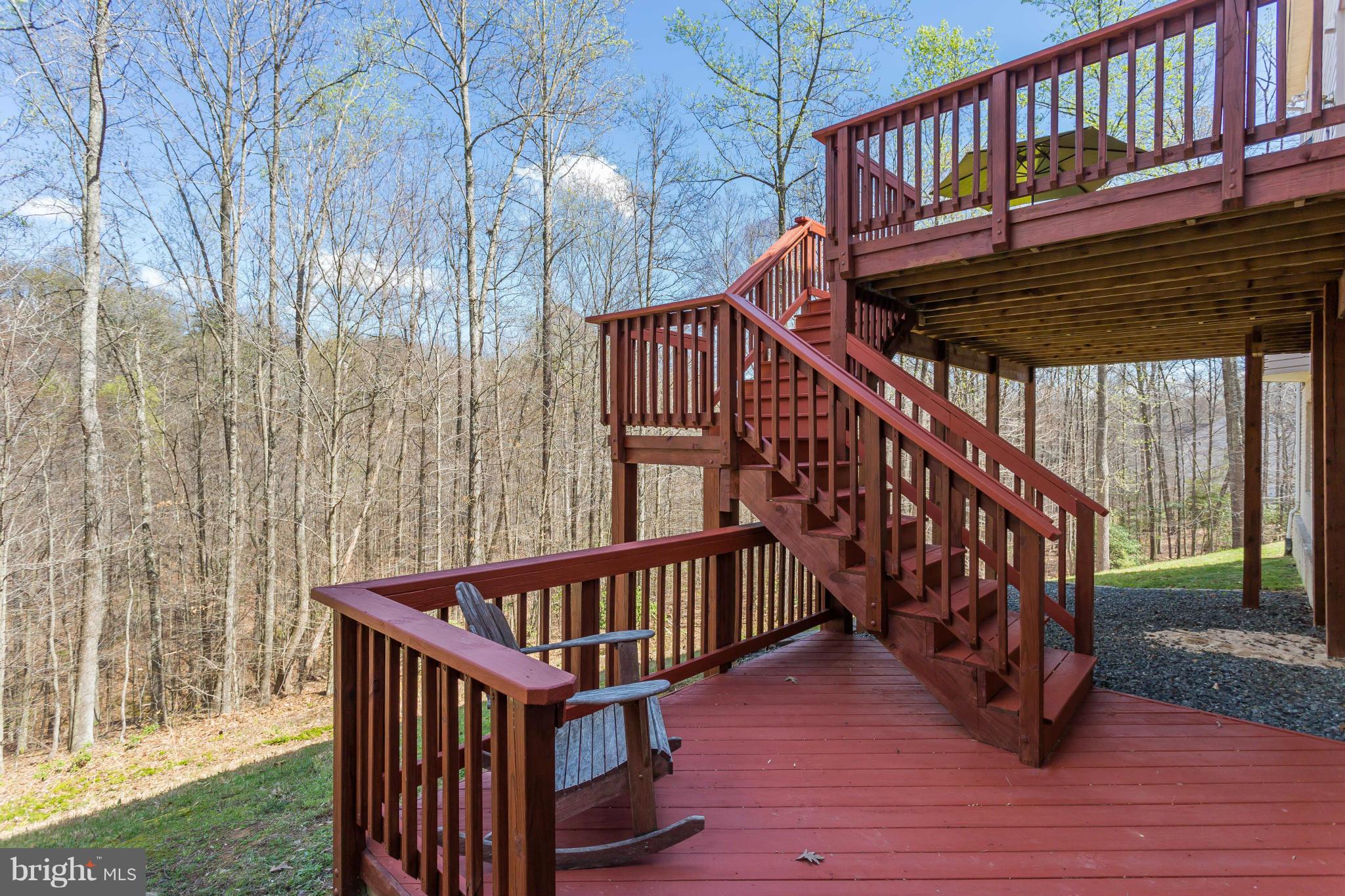 82 Millbrook Road Stafford, VA 22554 - Photo 28 of 30 Tiered Decks Overlooking 3+ Ac Wooded Lot