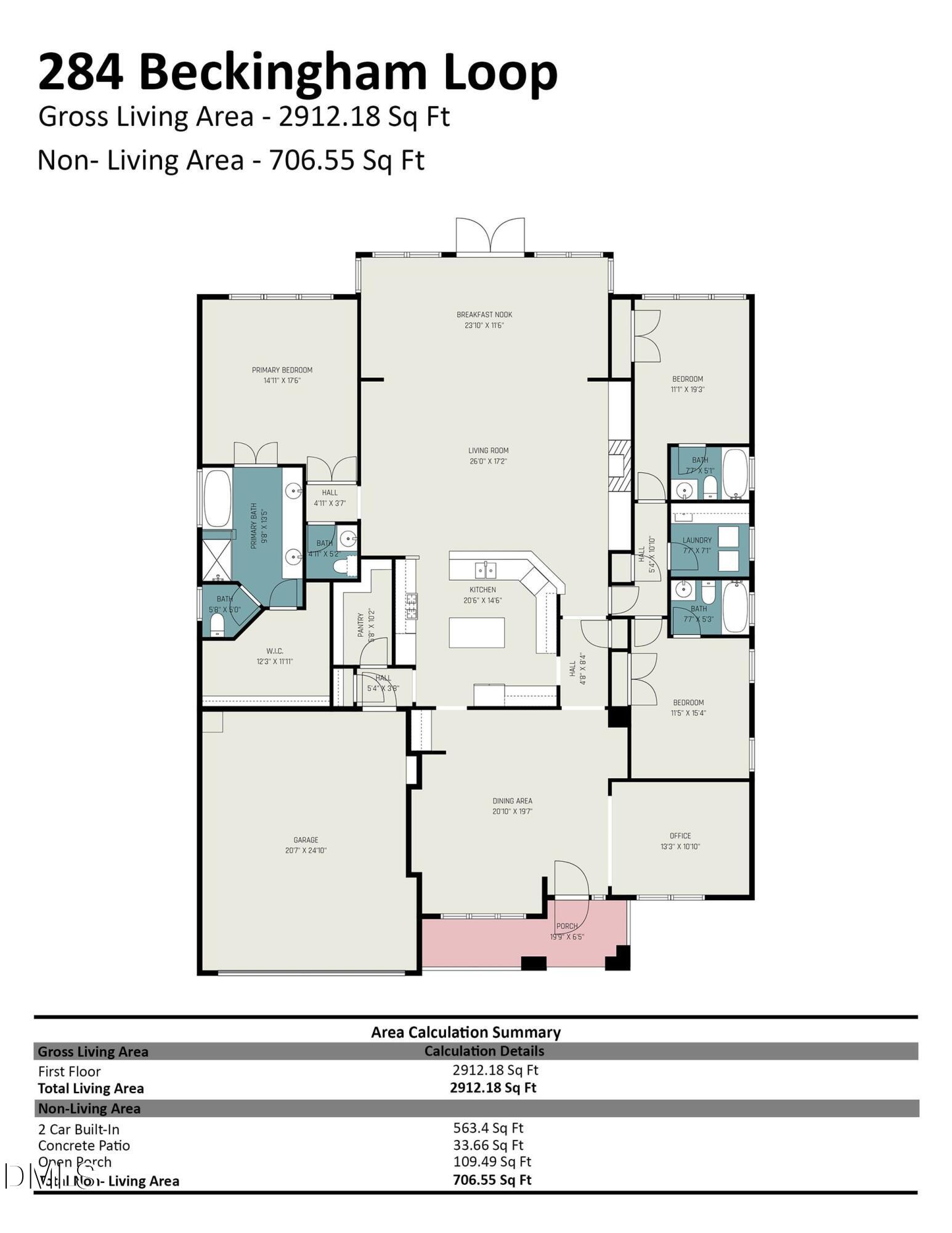 284 Beckingham Loop Cary, NC 27519 - Photo 43 of 43 Floor Plan